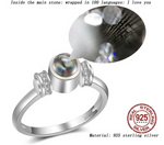 100-Different Languages "I Love You" Love Memory Ring
