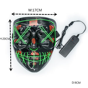 Halloween Party & Rave Glow Mask