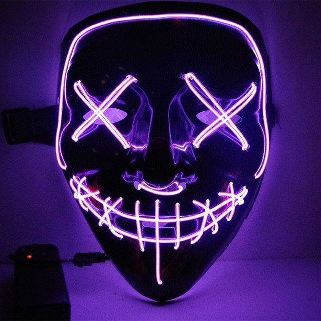 Halloween Party & Rave Glow Mask