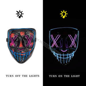 Halloween Party & Rave Glow Mask