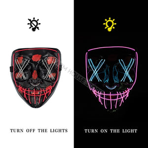 Halloween Party & Rave Glow Mask