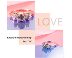 (New Design) 100-Different Languages "I Love You" Love Memory Ring