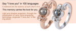 (New Design) 100-Different Languages "I Love You" Love Memory Ring