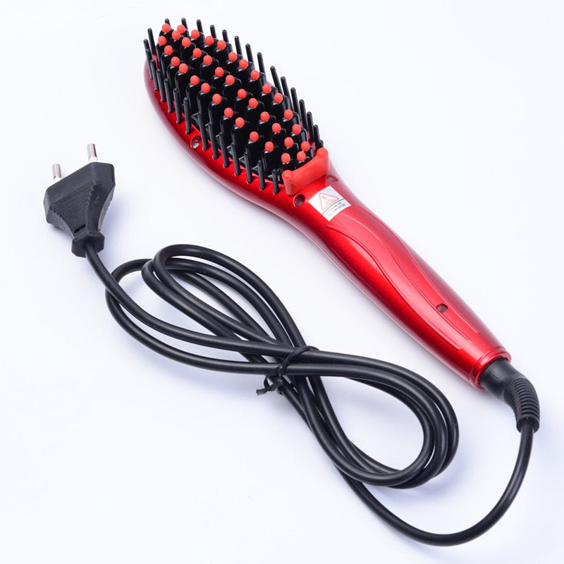 Electric Auto Fast Hair Straightener Brush