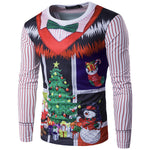 3D-Print Classic Christmas Long-Sleeved T-Shirt (19 Varieties)