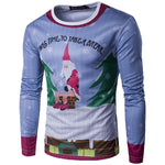 3D-Print Classic Christmas Long-Sleeved T-Shirt (19 Varieties)