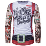 3D-Print Classic Christmas Long-Sleeved T-Shirt (19 Varieties)