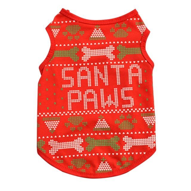 Cute Dog Holiday Christmas Outfit (for Small Dogs - XS/S/M/L )