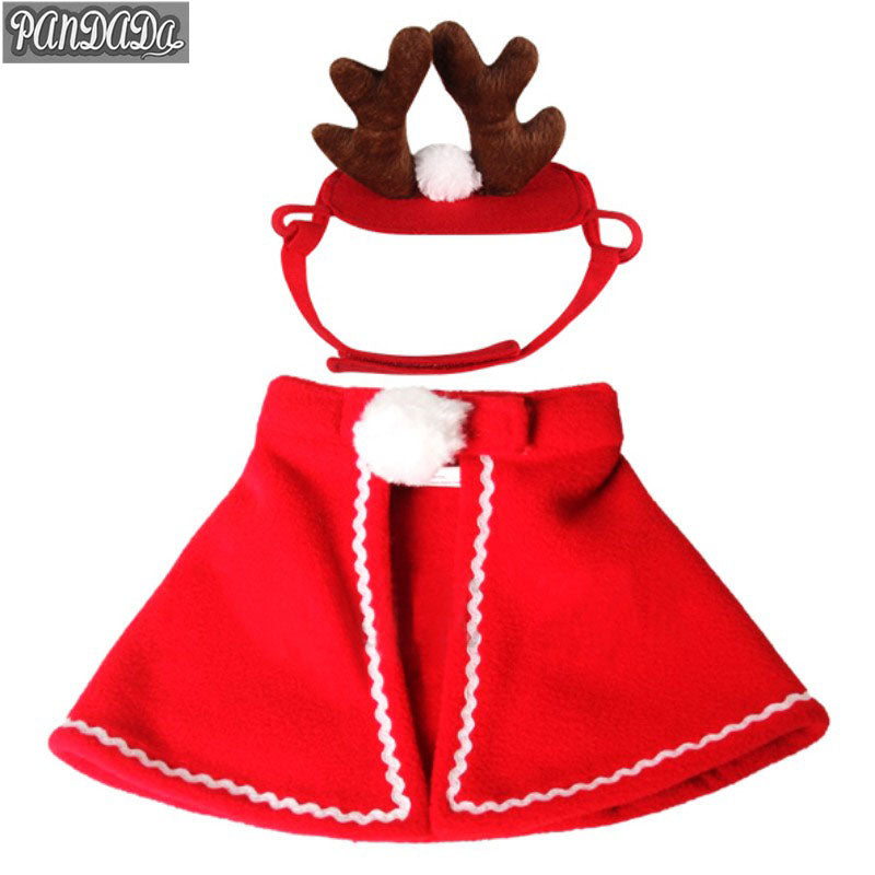 Cute Cat/Dog Christmas Cloak (with Antlers - Optional)