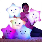 LED Light-Up Star Plush Pillow