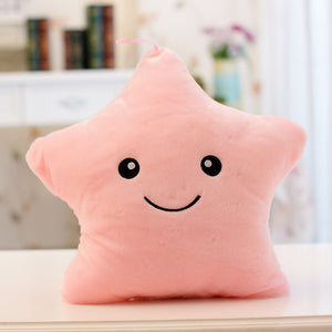 LED Light-Up Star Plush Pillow
