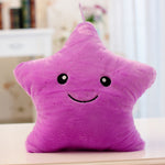 LED Light-Up Star Plush Pillow