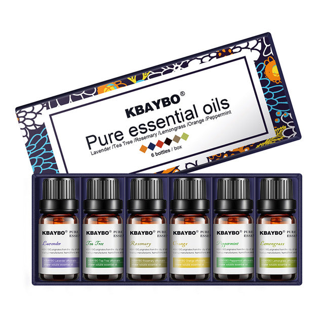 Essential Oils for Diffuser, Aromatherapy Oil Humidifier (6 Kinds of Fragrances)
