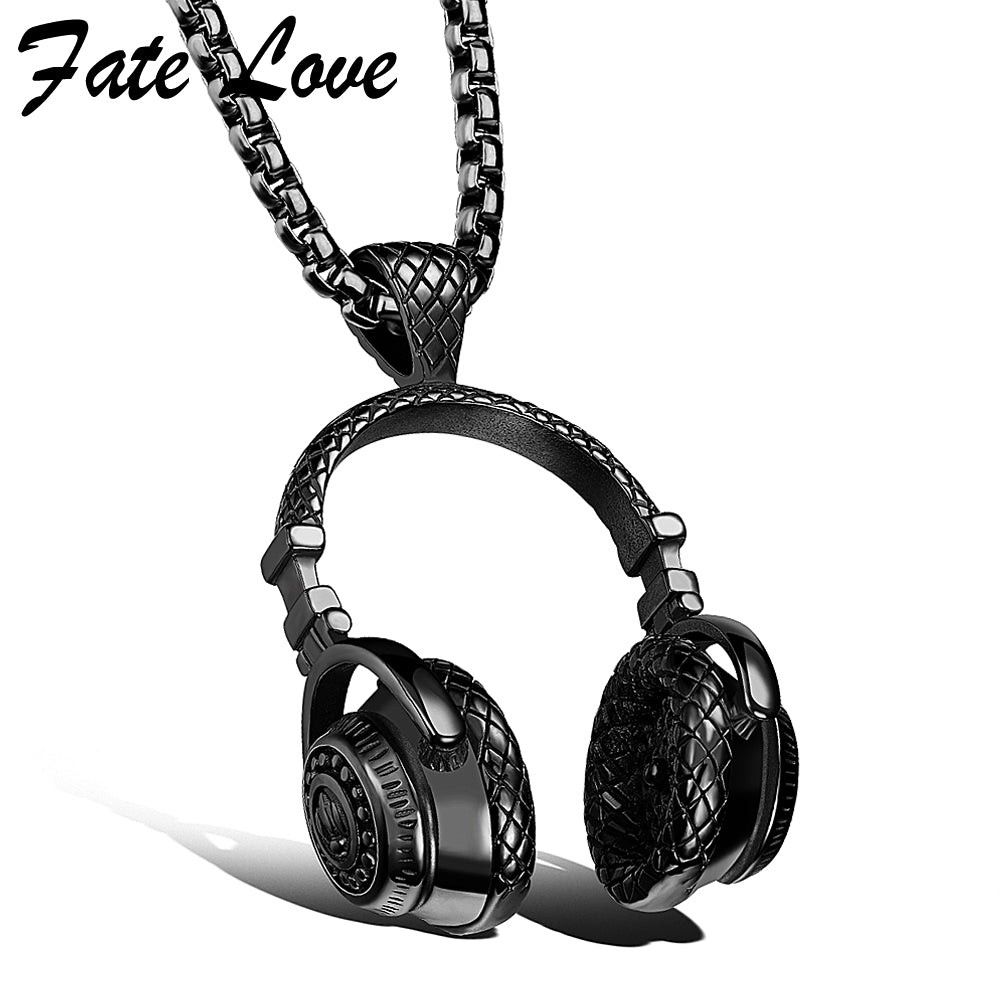 Music Beats Headphone Necklace