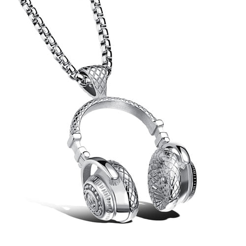 Music Beats Headphone Necklace