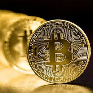 Gold-Plated Bitcoin with Gift Case (Coin Art Collection - 1pc)