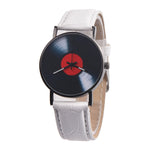 Retro Vinyl Records Quartz Wrist Watch (Unisex)