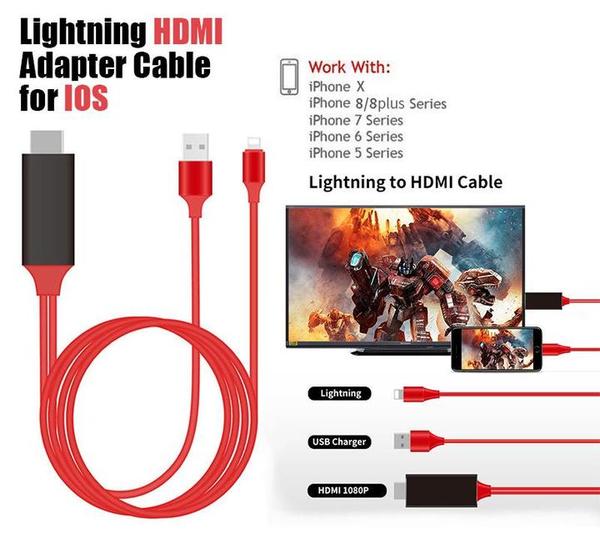 iPhone Screen To TV HDMI Cable