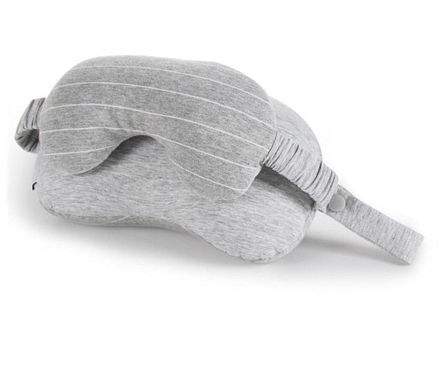 Travel Mask & Neck Pillow (w/Portable Storage Bag - Optional)