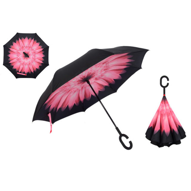 Windproof Reversible Double Layer Umbrella