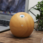 USB Aroma Essential Oil Diffuser/Cool Mist Humidifier Air Purifier (Color-Changing LED Lights for Home & Office)