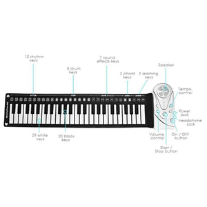 Portable Electronic 49-Key Roll Up Piano