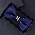 Tuxedo Metal Crystal Bow Tie (for Men)