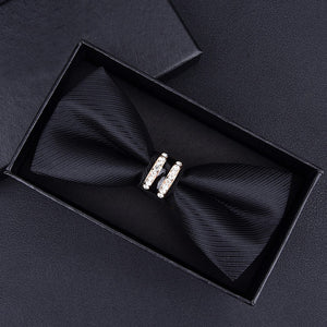 Tuxedo Metal Crystal Bow Tie (for Men)