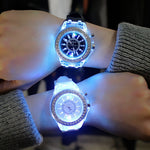 Silicone LED Luminous Sports Wristwatch