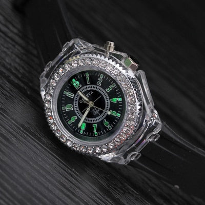 Silicone LED Luminous Sports Wristwatch