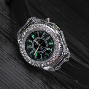 Silicone LED Luminous Sports Wristwatch