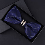 Tuxedo Metal Crystal Bow Tie (for Men)