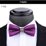 Tuxedo Metal Crystal Bow Tie (for Men)