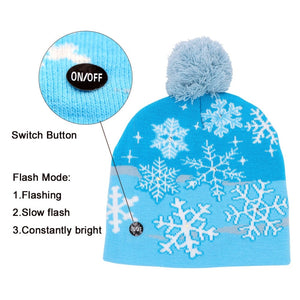 LED Knitted Ugly Sweater Christmas Beanie (Unisex)