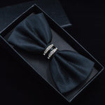 Tuxedo Metal Crystal Bow Tie (for Men)