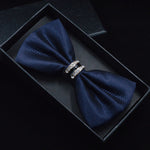 Tuxedo Metal Crystal Bow Tie (for Men)