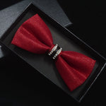 Tuxedo Metal Crystal Bow Tie (for Men)