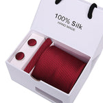 Handmade Silk High Fashion Neck Tie Set (with Handkercheif, Cufflinks & Gift Box Packaging)
