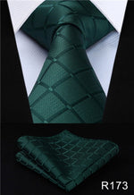 Classic High Fashion Silk Necktie with Matching Handkerchief & Gift Box