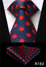 Classic High Fashion Silk Necktie with Matching Handkerchief & Gift Box