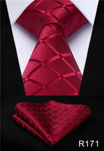 Classic High Fashion Silk Necktie with Matching Handkerchief & Gift Box