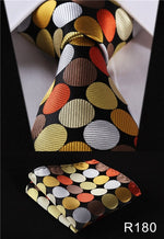 Classic High Fashion Silk Necktie with Matching Handkerchief & Gift Box