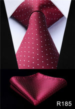 Classic High Fashion Silk Necktie with Matching Handkerchief & Gift Box