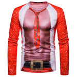 3D-Print Ugly Christmas Necktie T-Shirt (for Men)
