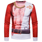 3D-Print Ugly Christmas Necktie T-Shirt (for Men)