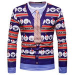 3D-Print Ugly Christmas Necktie T-Shirt (for Men)