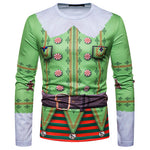 3D-Print Ugly Christmas Necktie T-Shirt (for Men)