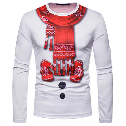 3D-Print Ugly Christmas Necktie T-Shirt (for Men)
