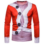 3D-Print Ugly Christmas Necktie T-Shirt (for Men)