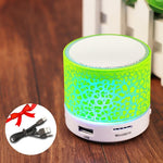 Portable Mini LED Bluetooth Wireless Speakers (For iPhone & Samsung Phones)